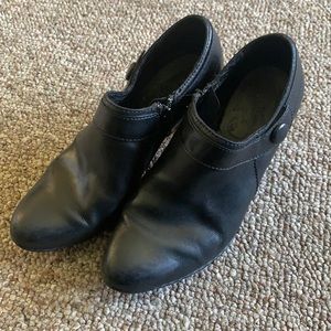 Born Leather Black Booties